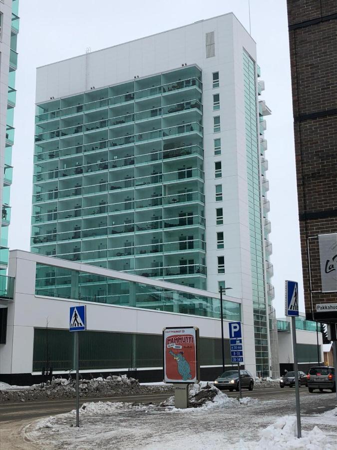 Apartmán Keskustan Kaksio 45 M2 Autopaikalla, Rautatienkatu 19, 9 Krs Oulu Exteriér fotografie